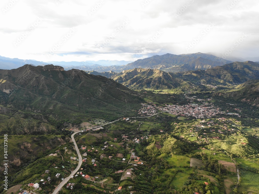 Vilcabamba Sacred Valley drone photo