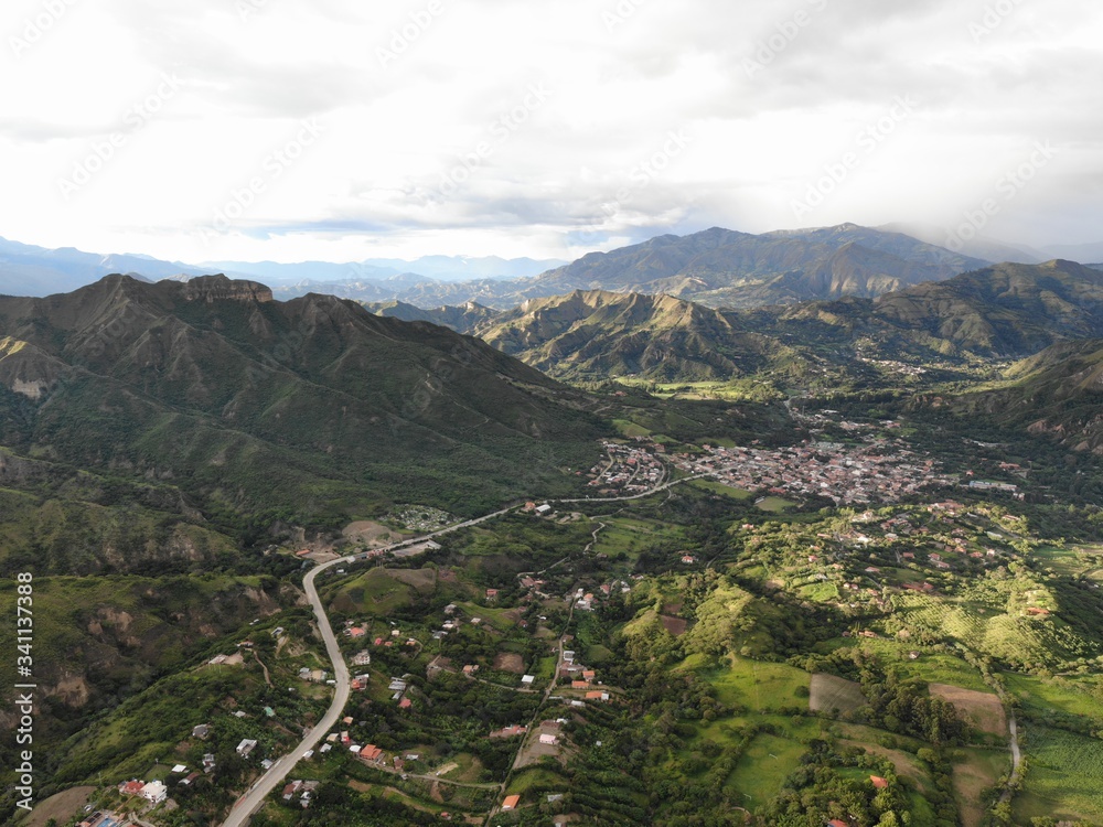 Vilcabamba Sacred Valley drone photo Vilcabamba Sacred Valley drone photo