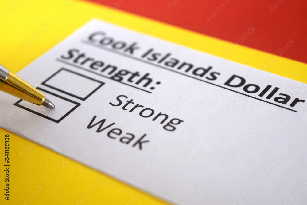 One person is answering question about strength of Cook Islands Dollar. One person is answering question about strength of Cook Islands Dollar.