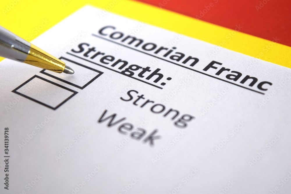 One person is answering question about strength of Comorian Franc. One person is answering question about strength of Comorian Franc.