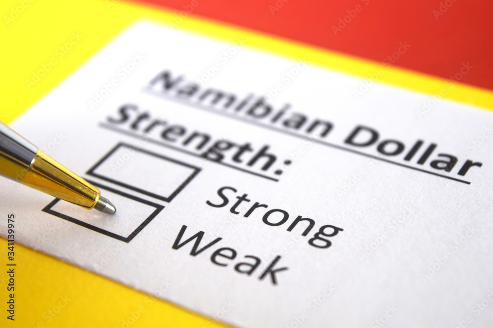 One person is answering question about strength of Namibian Dollar. One person is answering question about strength of Namibian Dollar.