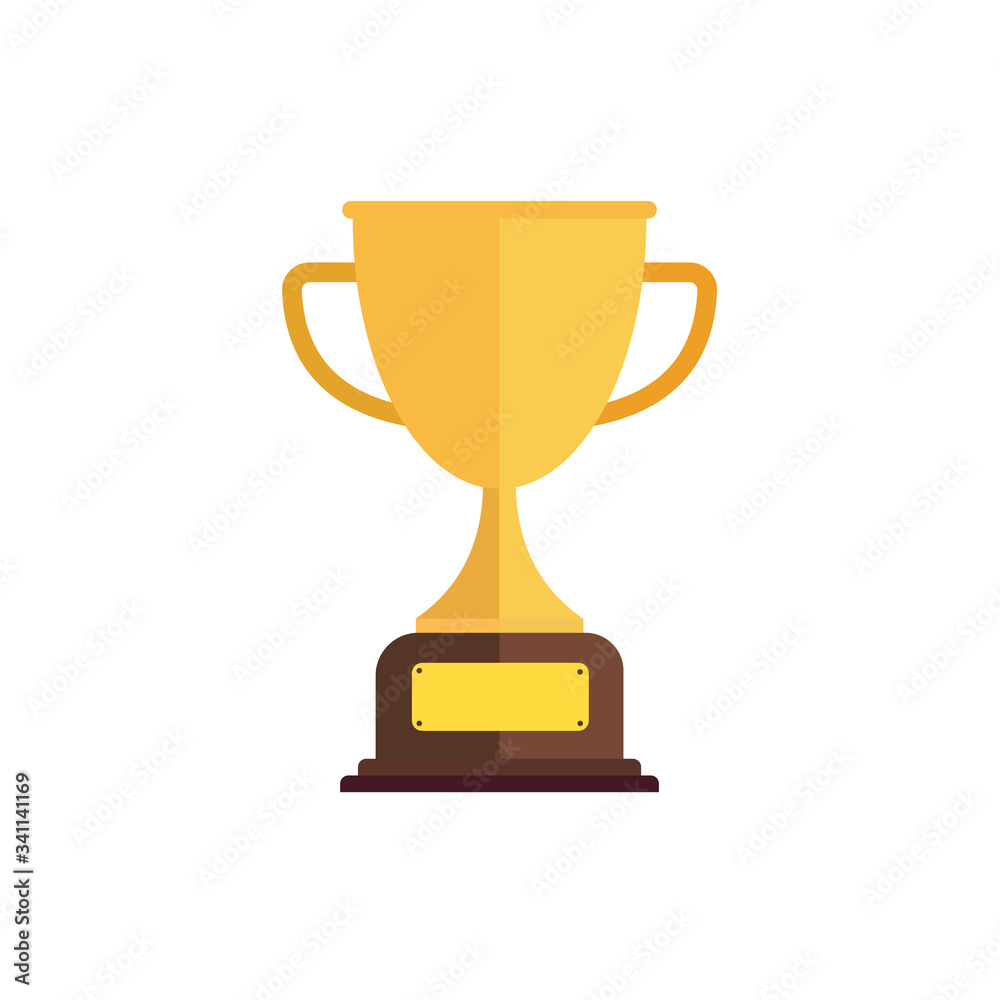 Champion cup icon with long shadow. Flat design style. Round icon. Trophy silhouette. Simple circle icon. Modern flat icon in stylish colors. Web site page and mobile app design element. Champion cup icon with long shadow. Flat design style. Round icon. Trophy silhouette. Simple circle icon. Modern flat icon in stylish colors. Web site page and mobile app design element.
