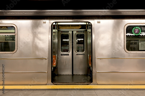 Inside of New York Subway: New York, NY, U.S.A.