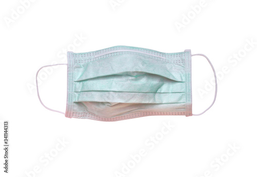 Medical mask or surgical isolated on white background , clipping path