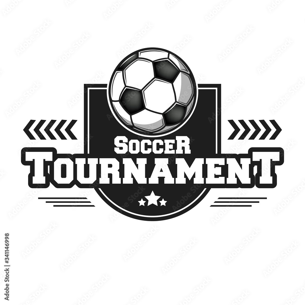 Obraz premium Soccer logo design template