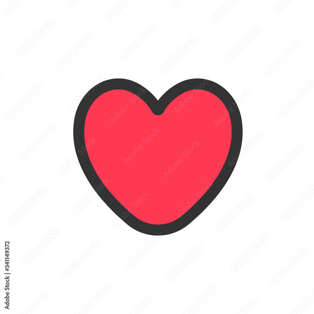 Heart vector icon. Symbol of love. Heart vector icon. Symbol of love.