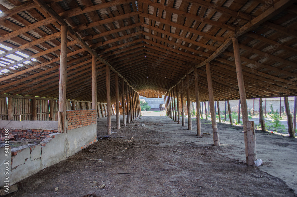 old wooden barn abandoned business