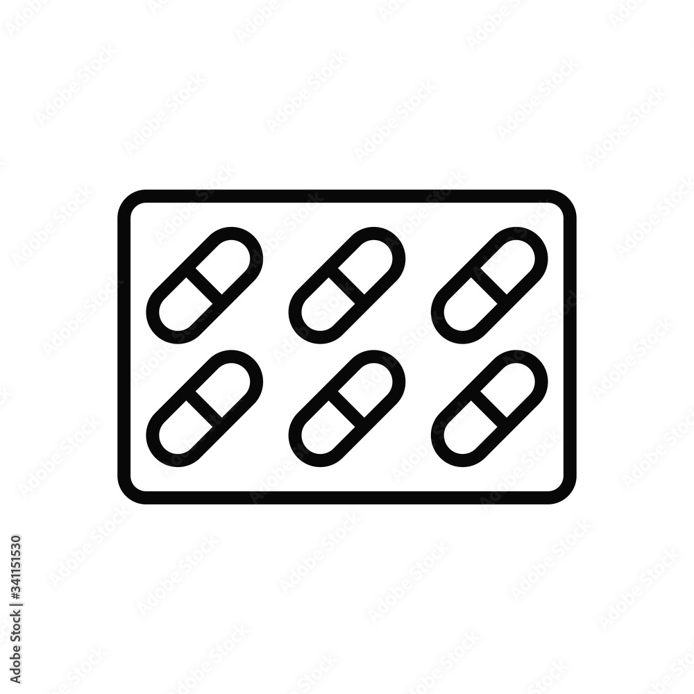capsules drugs line style icon capsules drugs line style icon