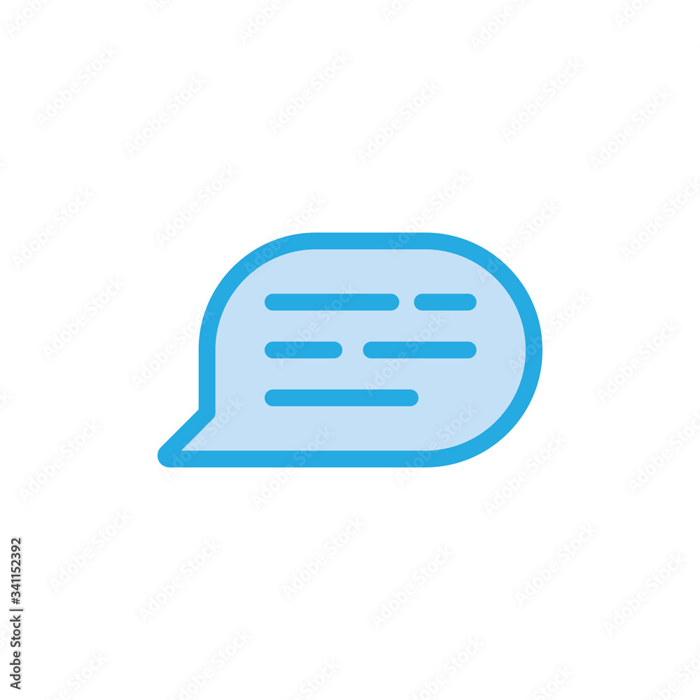 Speech bubble Icon. Chat dialog symbol. Online Message communication. Speech bubble Icon. Chat dialog symbol. Online Message communication.