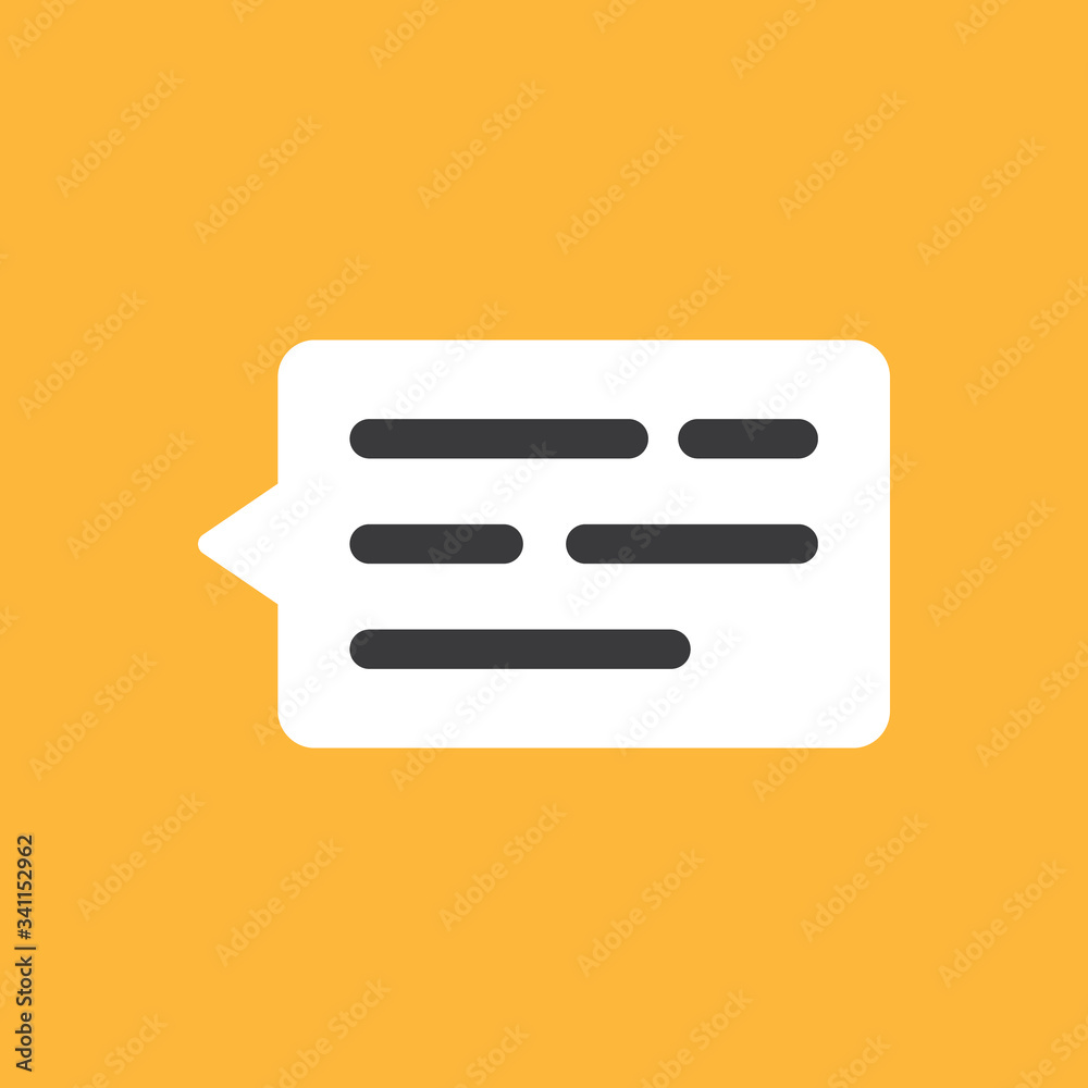 Speech bubble Icon. Chat dialog symbol. Online Message communication. Speech bubble Icon. Chat dialog symbol. Online Message communication.