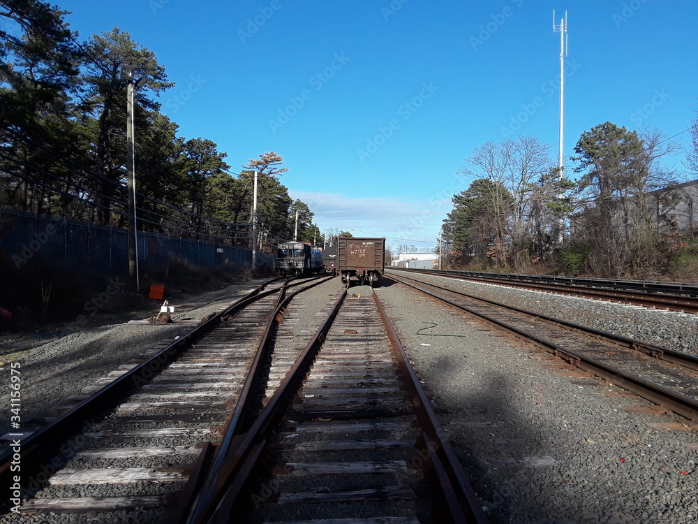 Freight Train in yard