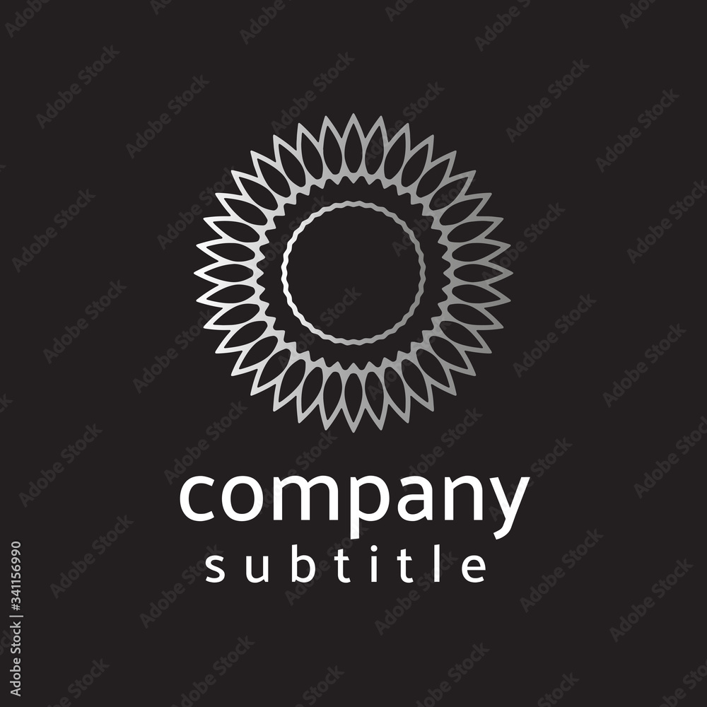 Fototapeta premium ornament logo gold and silver