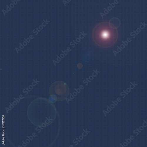 abstract blue background with bubbles- Lens flare 