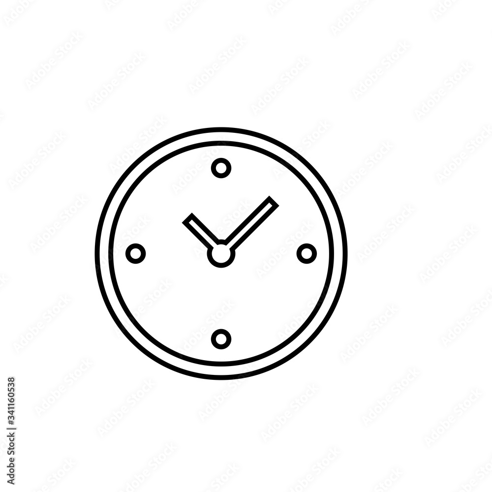 Clock Icon Vector Design Template Clock Icon Vector Design Template