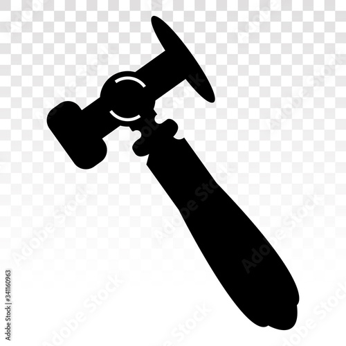 hammer flat icon on a transparent background