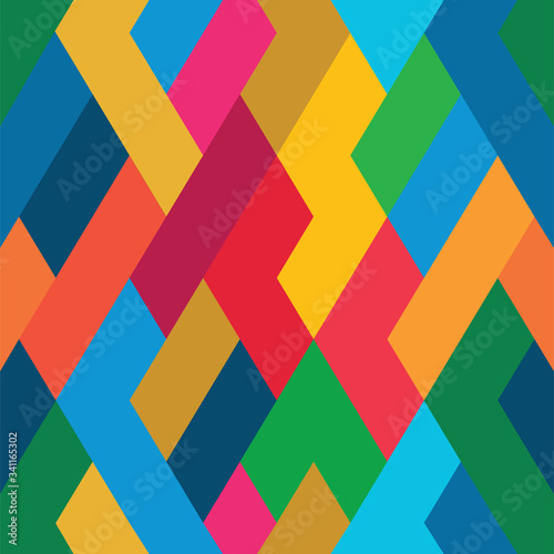 Color Abstract Pattern in Colors Palette