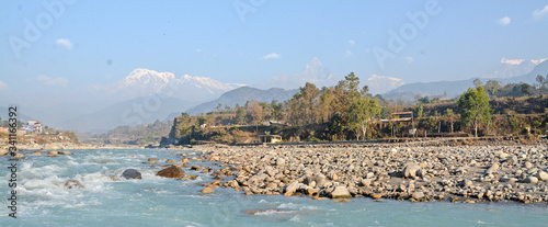 The Himalayan ice melt river