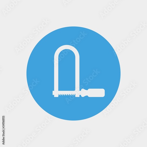fretsaw icon vector illustration and symbol for website and graphic design
