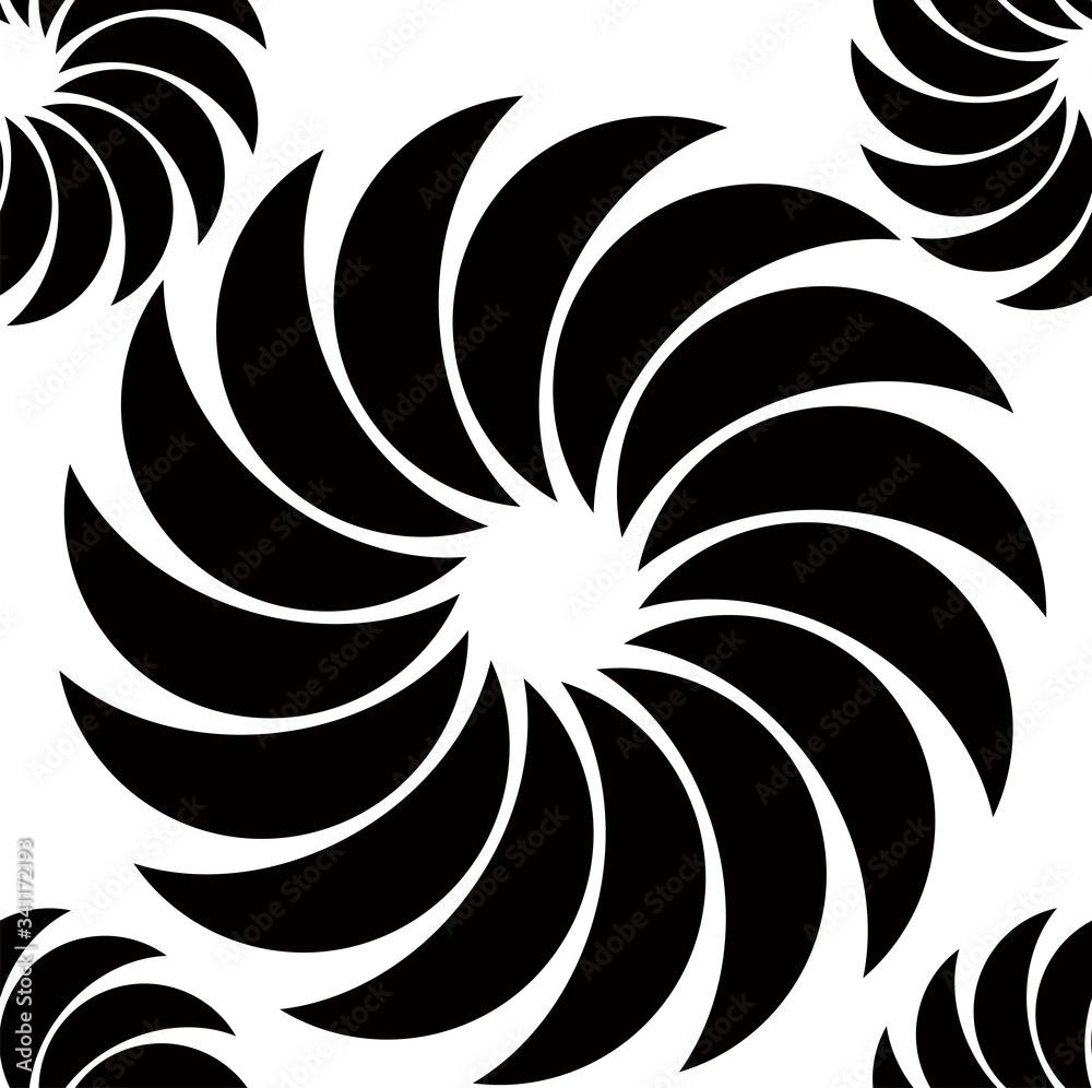 Fototapeta premium seamless Japanese pattern showing the lions swirling hair