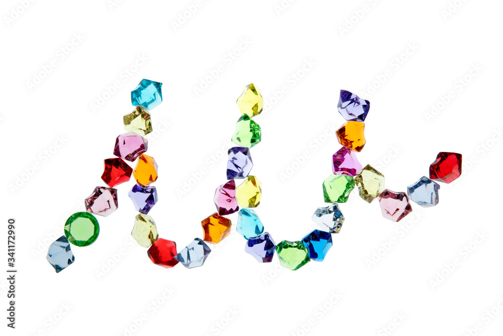 アルファベット W 筆記体小文字 白背景 切り抜き Stock Photo Adobe Stock