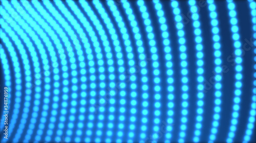 Wallpaper Mural Dot blue wave light screen gradient texture background. Abstract  technology big data digital background. 3d rendering. Torontodigital.ca