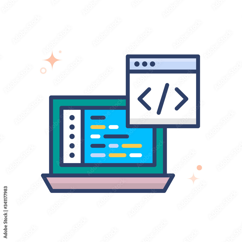 coding Vector Icon coding Vector Icon