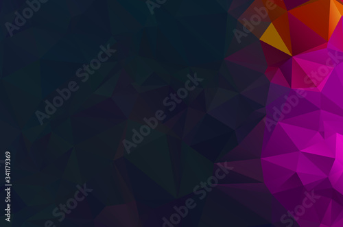 Pink Polygonal Mosaic Background  Creative Design