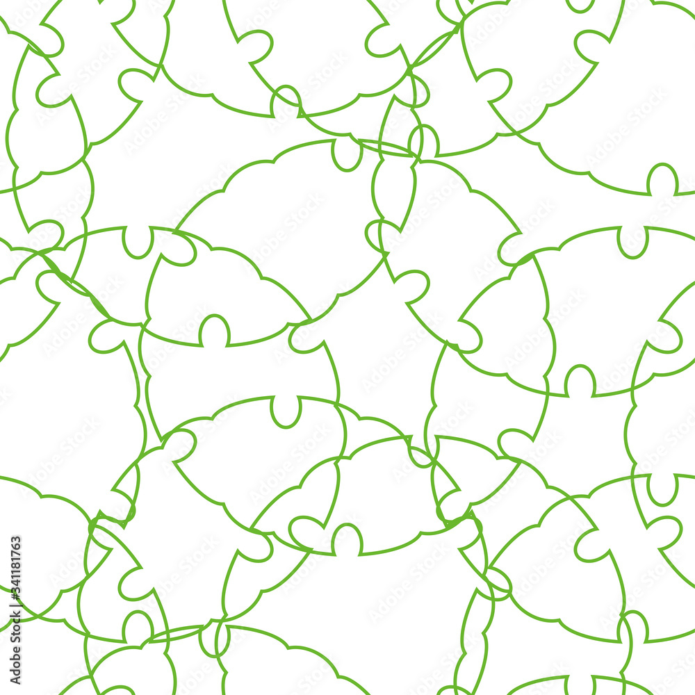 Fototapeta premium Seamless Japanese pattern representing the Snow ring