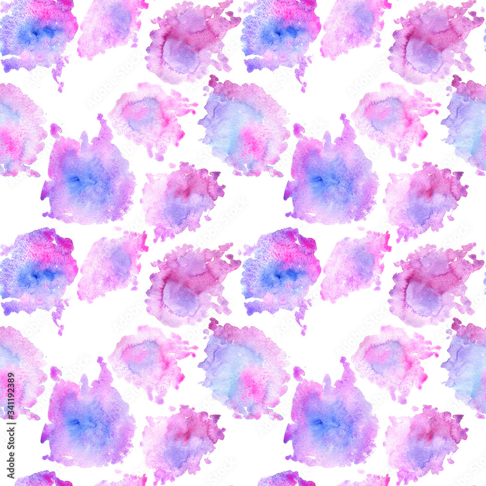 watercolor pink and violet background, paint stain