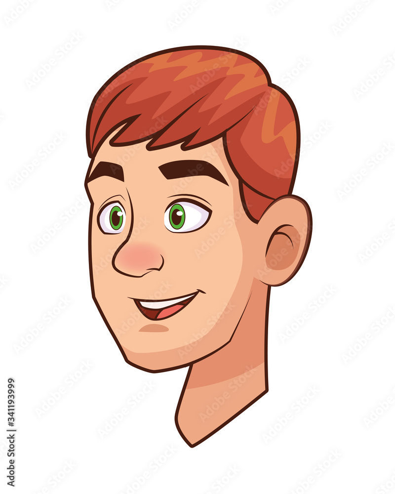 man head avatar character icon man head avatar character icon
