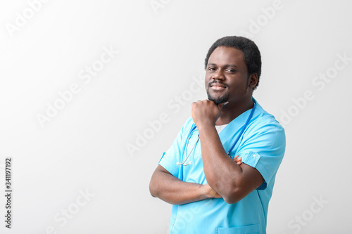 Male African-American docto...