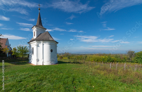 Chapel of St. Donat, Balatonlelle, Kishegy, Hungary. photo