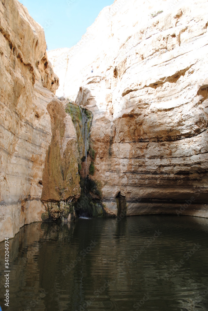 Ein Avdat National Park Waterfall in Israel