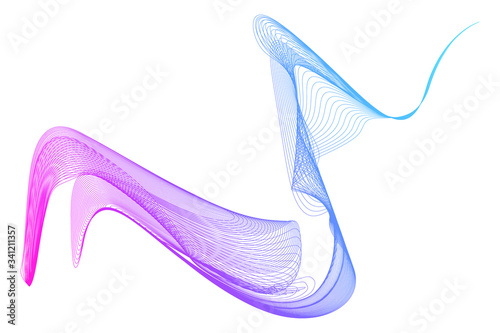 EPS 10 vector. Futuristic colorful background. Backdrop with lines and waves.