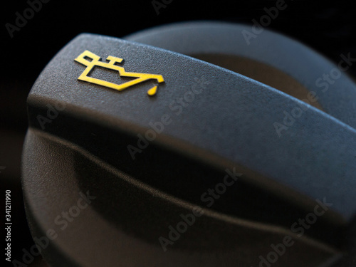 Close up of engine oil cap
