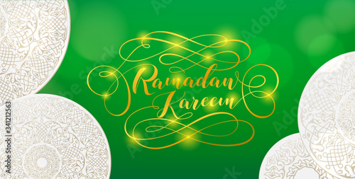 Poster for muslim religion holiday. Vector illustration.