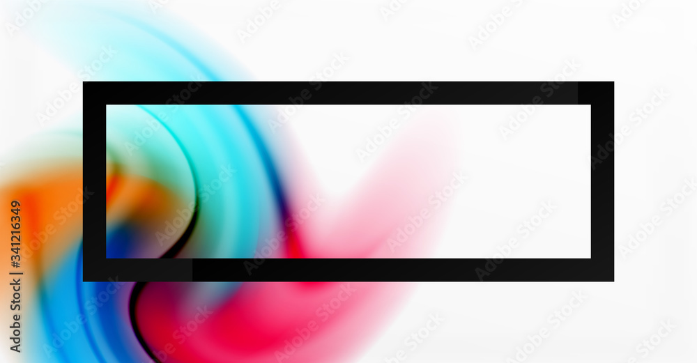 Naklejka premium Abstract background, fluid mixing gradient liquid style colors composition. Vector Illustration For Wallpaper, Banner, Background, Card, Book Illustration, landing page