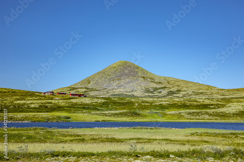 Berggipfel  Muen im Rondane Nationalpark in Norwegen