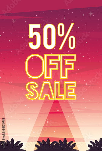 sale cyber punk poster with 50 percent off