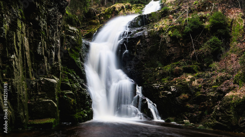 waterfall in the forest   Karkonosze 