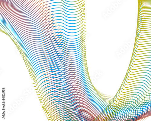 Abstract background blend wave line design for Wallpaper, Banner, Background, Card, Book Illustration, landing page