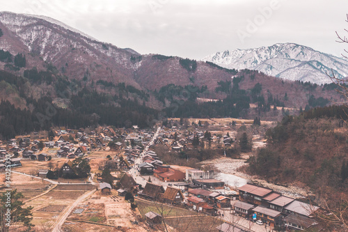 Straw thatched roof houses in Shirakawago