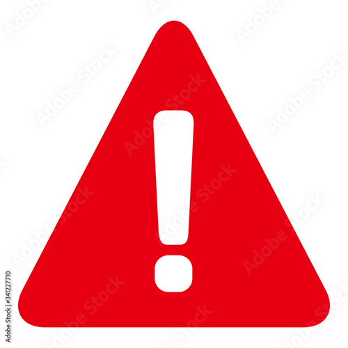 warning sign icon vector triangle