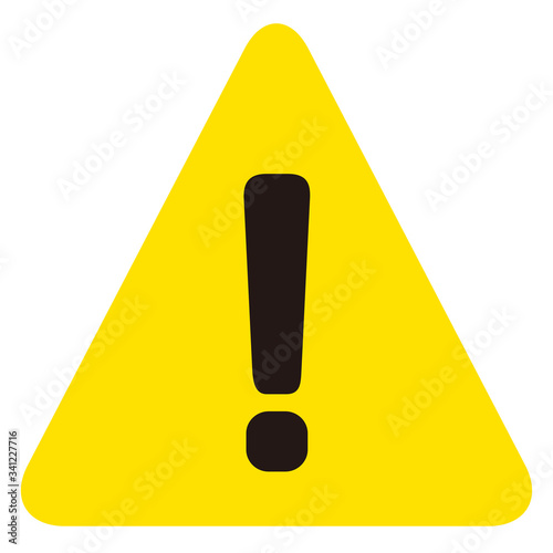 warning sign icon vector triangle