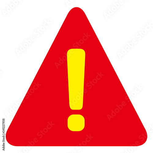 warning sign icon vector triangle