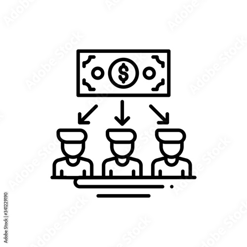 employees wages Vector Icon