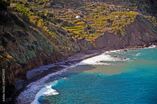 view from the beach in Madeira