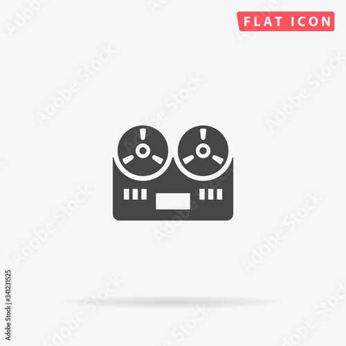 Tape Recorder flat vector icon