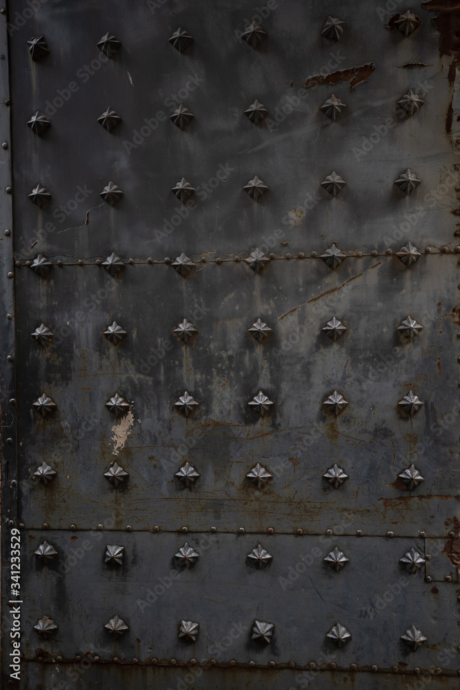 old metal door medieval
