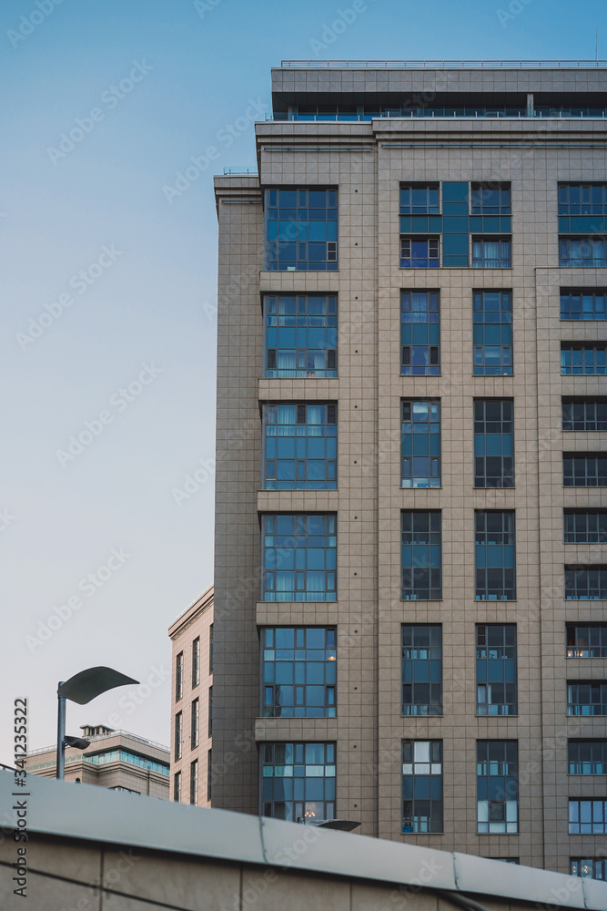 Modern architecture, business center, building Modern architecture, business center, building